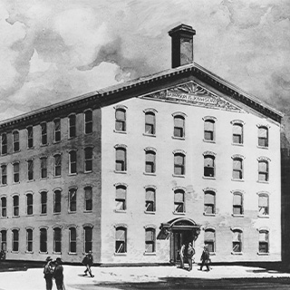 Milestone: Company building. Image courtesy: Johnson & Johnson Archives (photo)
