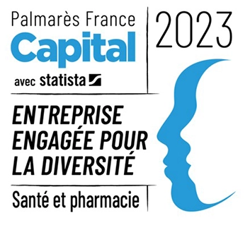 Palmarès France Capital avec statista 2023 - Enterprise engagée pour la diversité - Santé et pharmacie (logo)