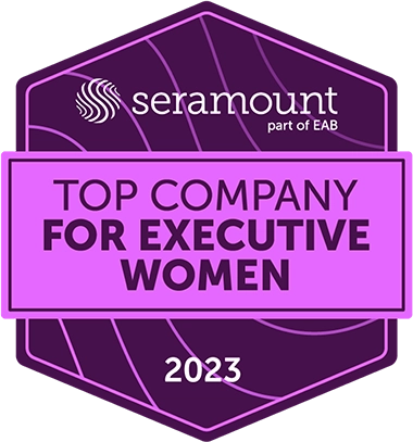 Seramount Top Company for Executive Women 2023 badge. (logo)