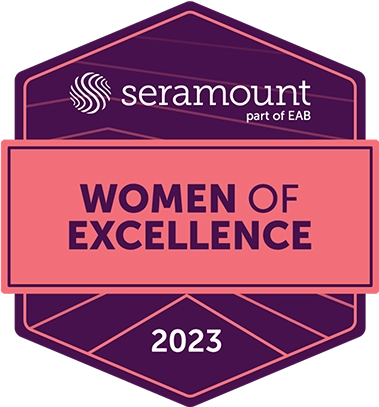 Seramount Women of Excellence 2023 badge. (logo)
