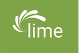 green fan over green lettering (logo)