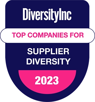 DiversityInc Top Companies for Supplier Diversity 2023 badge. (logo)