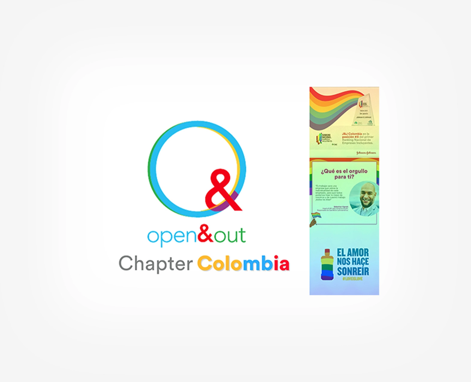Open&Out Chapter Colombia graphic with colorful designs. (photo)
