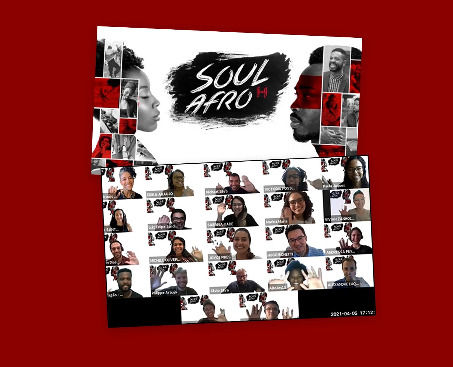 Collage for 'Soul Afro' with various team members and their photos. (photo)